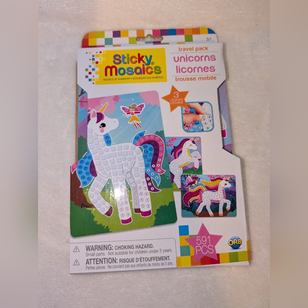 Orb Toys Sticky Mosaics Mosaics By Numbers